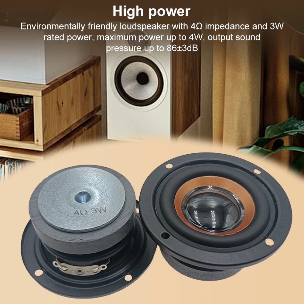 2 Inch 3W Speaker Full Frequency Bass Loudspeaker 4Ohm Full Range Speaker 64MM Circular Small Audio Speaker