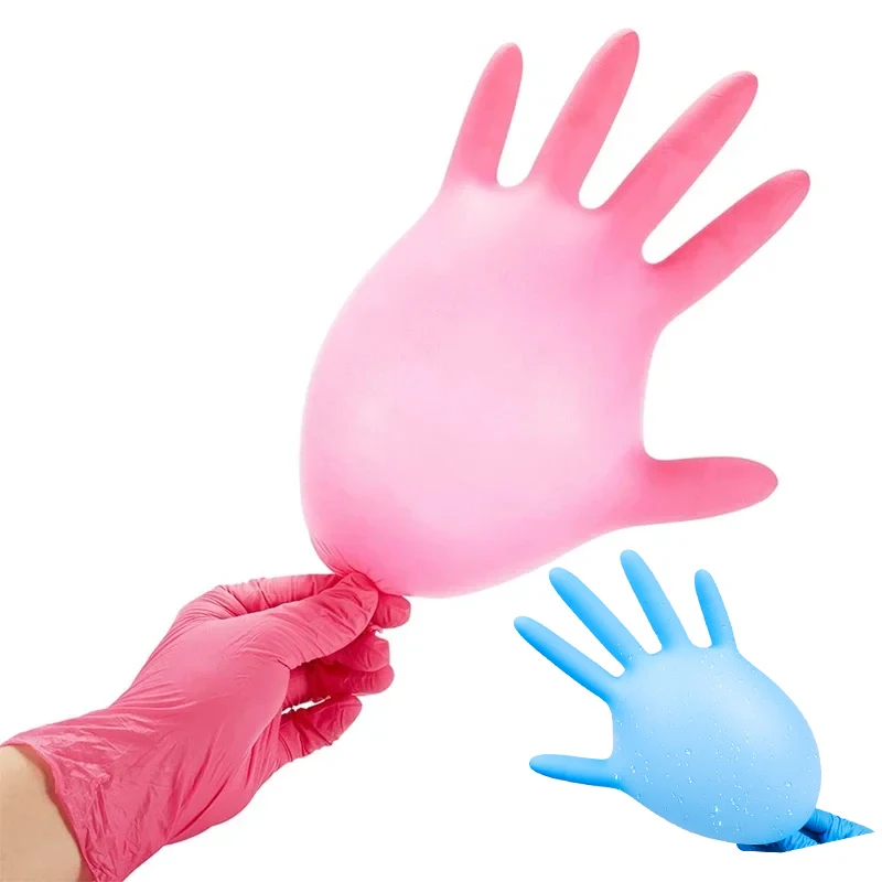 Nitrile Disposable Gloves 20/50PCS Powder & Latex Free Gloves for Kitchen Cooking Household Beauty Petcare Hair Dye disposable gloves,nitrile gloves
