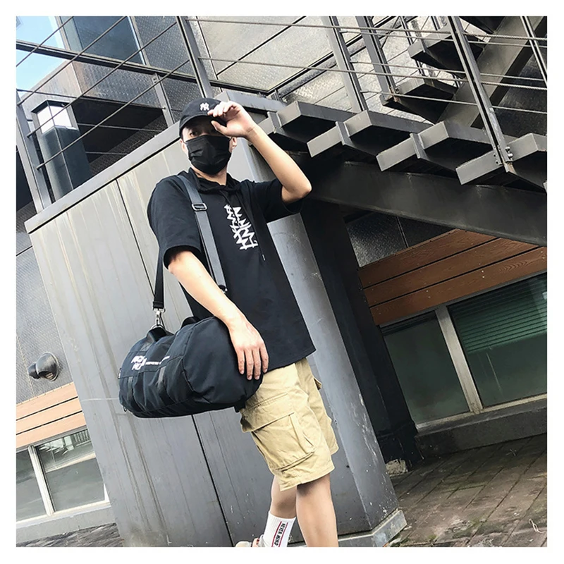 Sports Gym Fitness Bags For Women 2022 Travel Luggage Trend Handbag Shoe Pocket Female Waterproof Shoulder Training Sneaker Bag