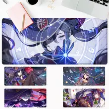 

Popolar Genshin Impact Mona Gaming Mouse Pad PC Laptop Gamer Mousepad Anime Antislip Mat Keyboard Desk Mat For Overwatch/CS GO
