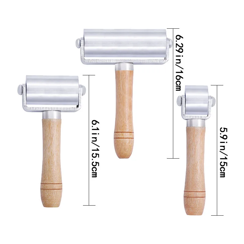 Leather Press Edge Roller, Leather Edge Creaser and Smoother, Leather Glue Laminating Roller, Iron Roll