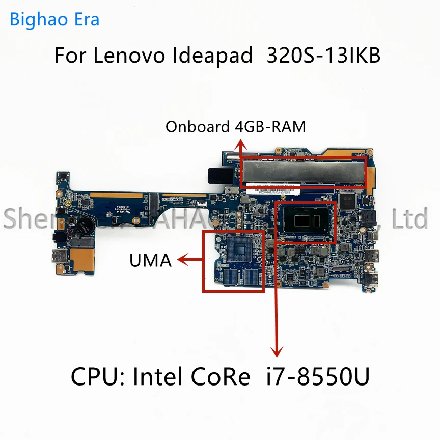 Lenovo 320S-13IKB Laptop Motherboard i3-8130U i5-8250U i7-8550U CPU 4GB/8GB-RAM Fru:5B20P57087 5B20P57094