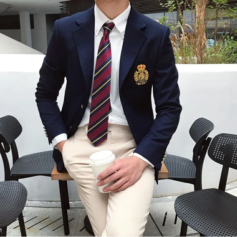 Men Suits Jackets Men's Suit Single Breasted Notch Lapel Jacket Business Casual Blazer Coat Fashionable Slim Fitting Tuxedo