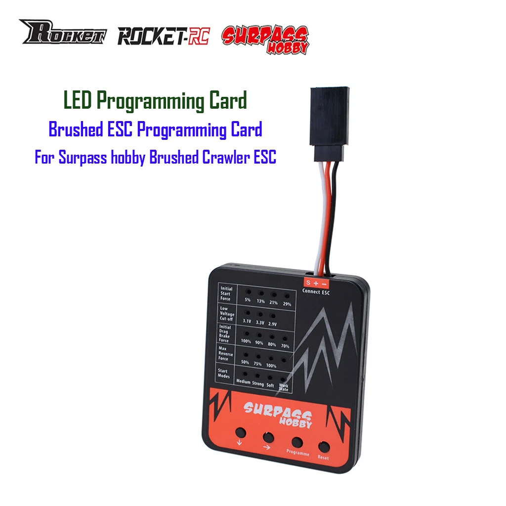 SurpasshobbyBrushedESCProgrammingCardElectronicSpeedController