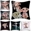 Nordic Style Dobby Meme Pillow Covers Cartoon Sofa Decorative Home Double-sided Printing Short Plush Cute Cushion Cover 1