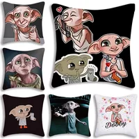 Nordic Style Dobby Meme Pillow Covers Cartoon Sofa Decorative Home Double-sided Printing Short Plush Cute Cushion Cover 1