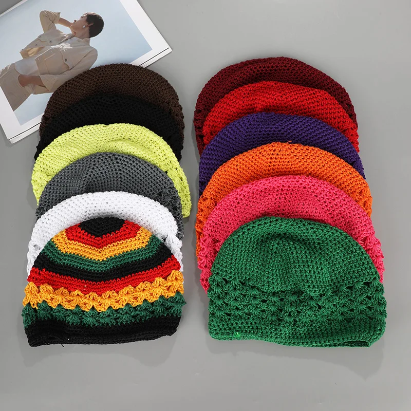 Kufi Hat Pattern Knit Skull Beanie Factory Wholesale Muslim Beanie