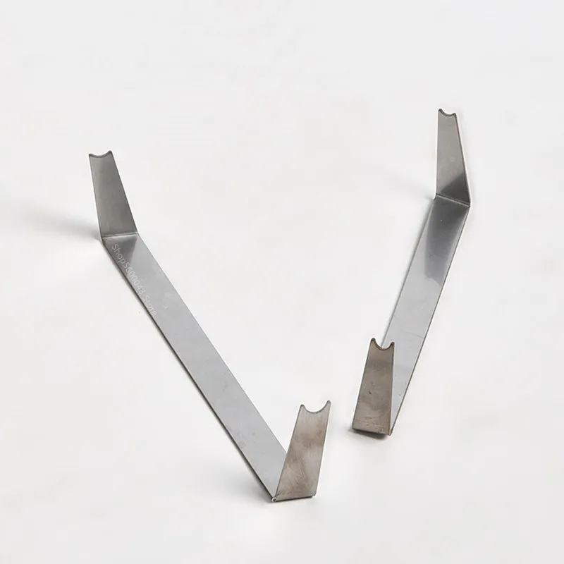 2PCS Pottery Clay Blank Trimming Tools Stainless Steel Ceramic Ring Foot Trimming Tool Sculpture Modeling Utility Kit