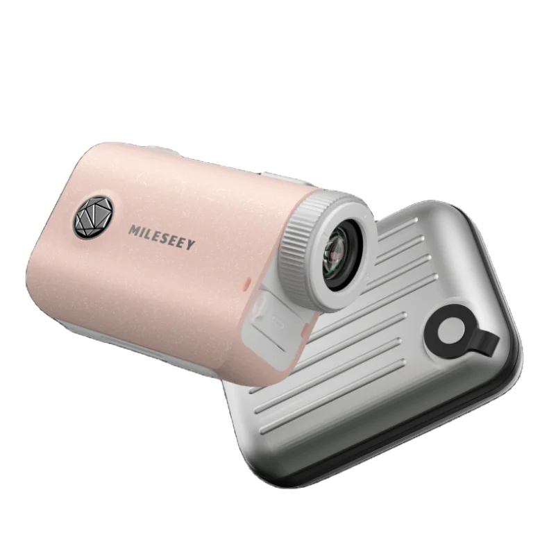 

MILESEEY Pink PF1 Compact Rain Golf Rangefinder with Slope on/Off IP65 Waterproof 1000yd Mini Golf Rangefinder