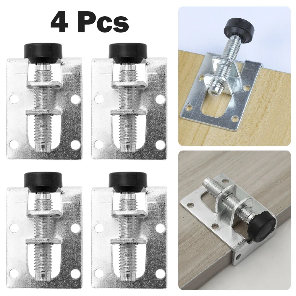 

4pcs Furniture Leveling Feet Heavy Duty Levelers Adjustable Leveler Legs Cold-rolled Steel 5x4x5.5cm Table Cabinets Workbench