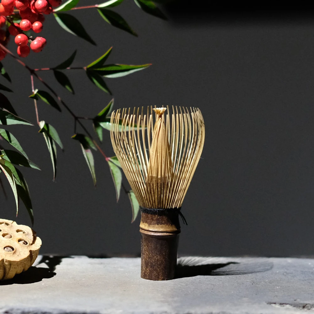 Tea Brush Teaware Japanese Ceremony Bamboo Chasen Kitchen Accessories Tranditional Wear Resistant Matcha Green Tea Powder Whisk