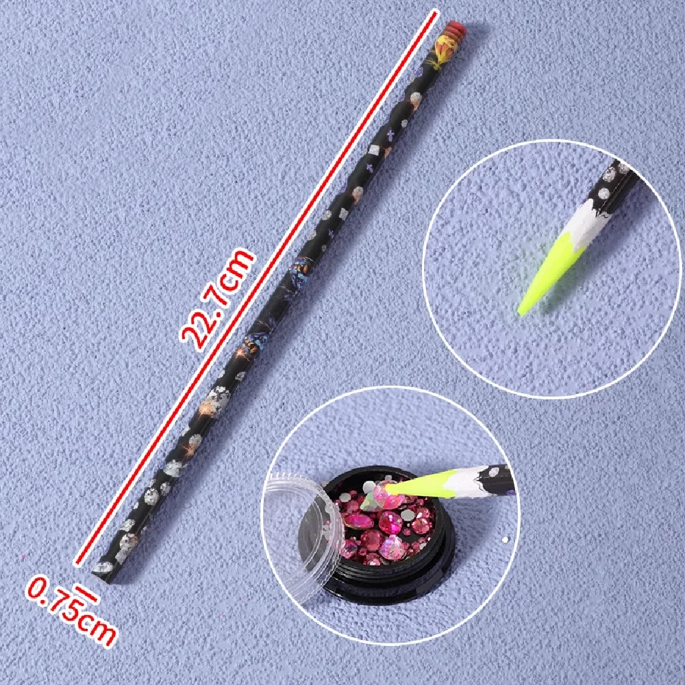 1/5/10pcs Rhinestone Pickers Wax Pencil Set-Easy to Use Crystal Pick Up Tools for Gem Dotting/Beads/Rhinestone Nail Art Tools nail art tools nail art picking tools rhinestone picker pen rhinestone picking tool