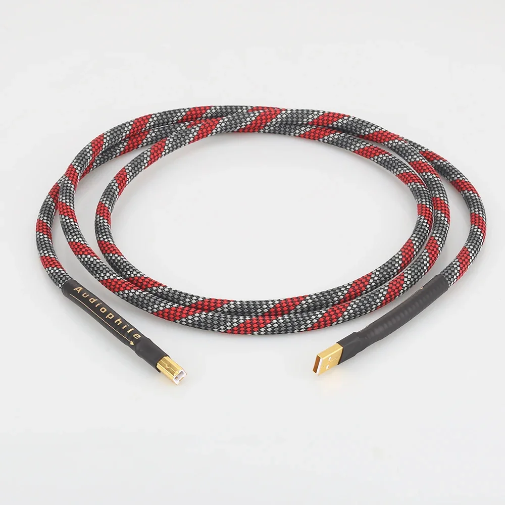 

Hi-End OFC USB audio cable data DAC hifi cable A-B usb cord