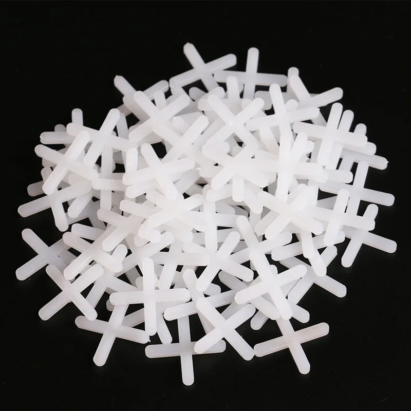 100-300pcs 1/1.5/2/3/4/5/6/8/10mm Plastic Cross Ceramic Tile Leveling System Clips Spacer Ceramic Floor Construction Tools