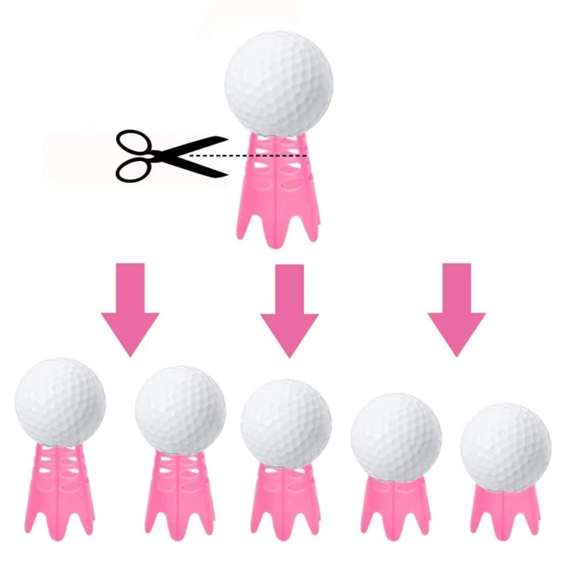 Golf Tees, 10Pcs Golf Simulator Tees for Home, Outdoor Indoor Golf Tees Simulator Practice Training, Golf Mat Tees Set