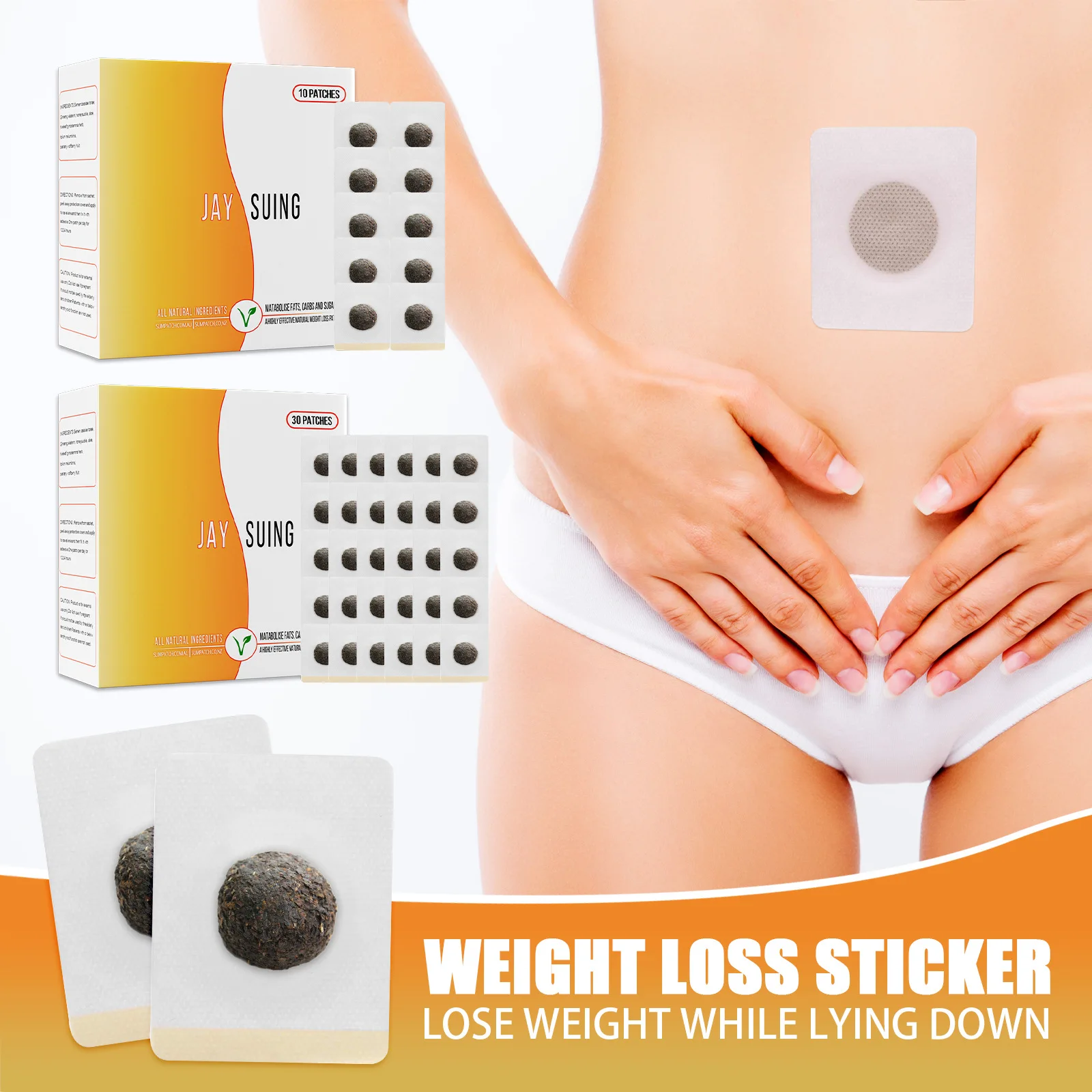 30Pcs/lot Slim Patch Navel Sticker Slimming Products Fat Burning for Weight Loss Paste Belly Waist Body Belly Shaper