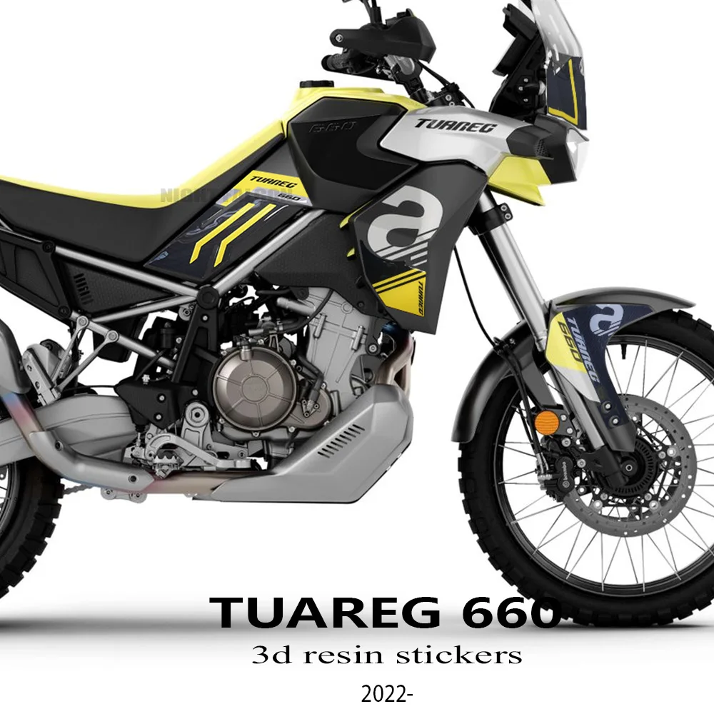 Tuareg 660 Adesivi 3D Kit Di Protezione Adesivo In Resina Epossidica Serbatoio Pad Per Aprilia Tuareg 660 2022-2023