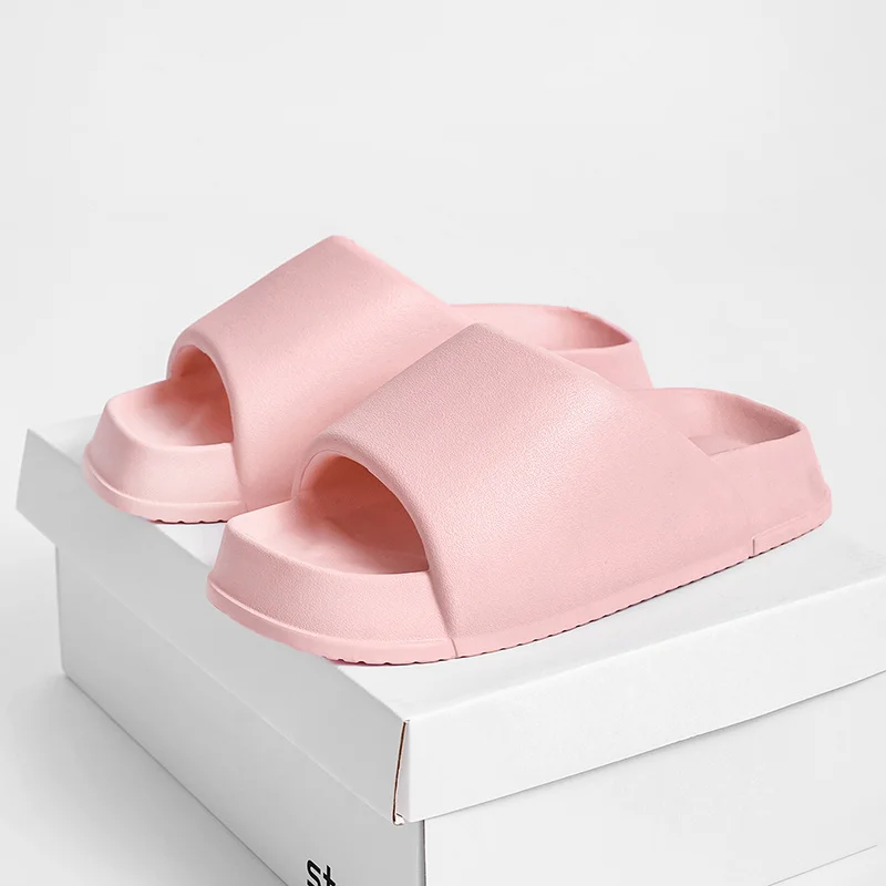 Woman Sandals  Shower slippers   Woman Thick Platform Home Slippers Fashion Non-Slip  Bathroom Slides Summer Soft Flip Flops_voghion.com
