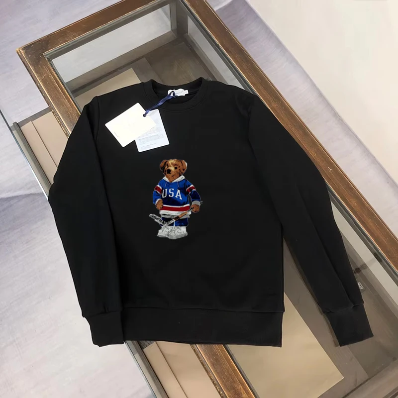 Couple's New Men's and Women's Letter Top Printed Loose Round Neck Casual Sweatshirt Trendy Brand Same Long Sleeve