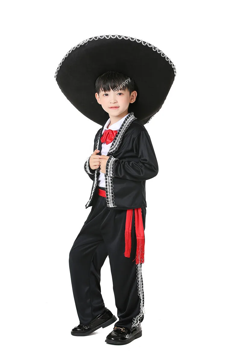 Mexican National Traditional Costume kids cosplay costume children dance costume