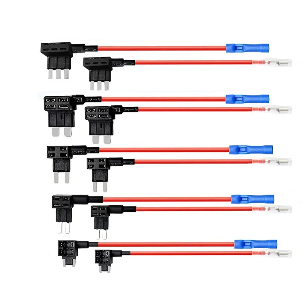 Circuit Protection Fuse Holder Add-a-circuit Mini Small Standard ATM APM Blade Auto Fuse with 10A Mini Blade Car Collector