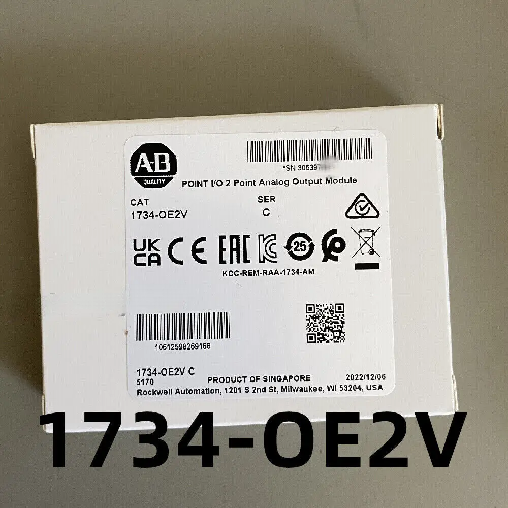 

AB 1734-OE2V / C POINT I/O 2 Point Analog Output Module 1734OE2V New Sealed 2022