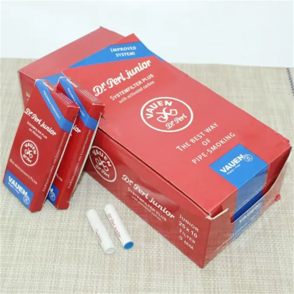 250pcs Disposable Tobacco Pipe Filters 9mm Wood Smoke Pipes Activated Carbon Beads Filter Junior Smoking Accessories 6