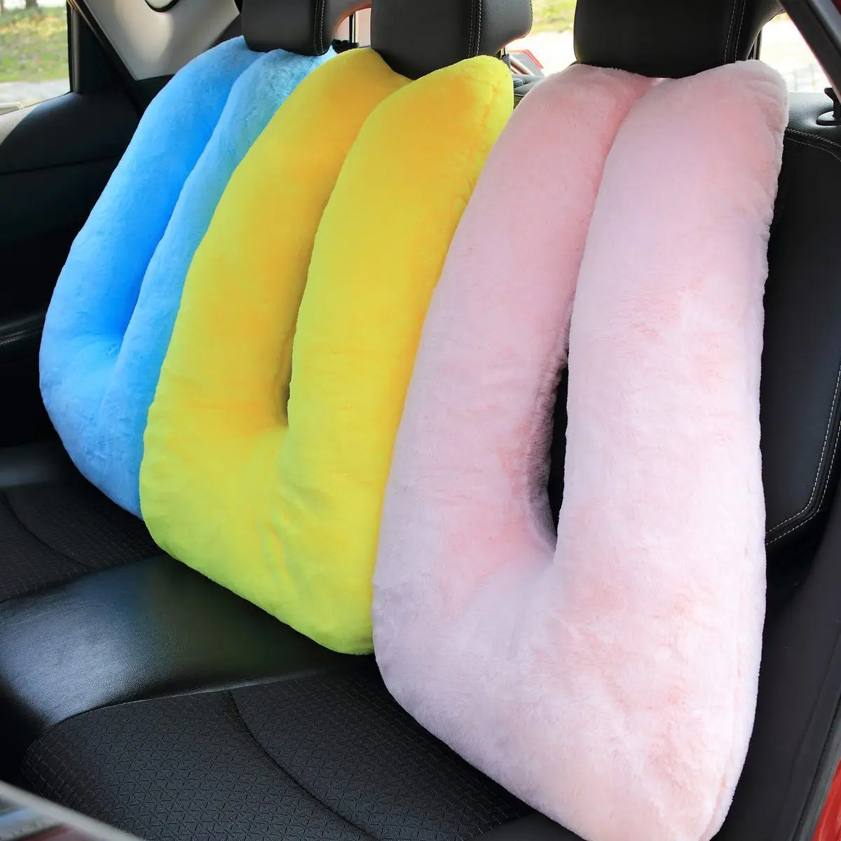 KOMBIUDA 2pcs Kids Car Seat Belt Shoulder Cover - Soft Cartoon Strap Protector Pads - View #5