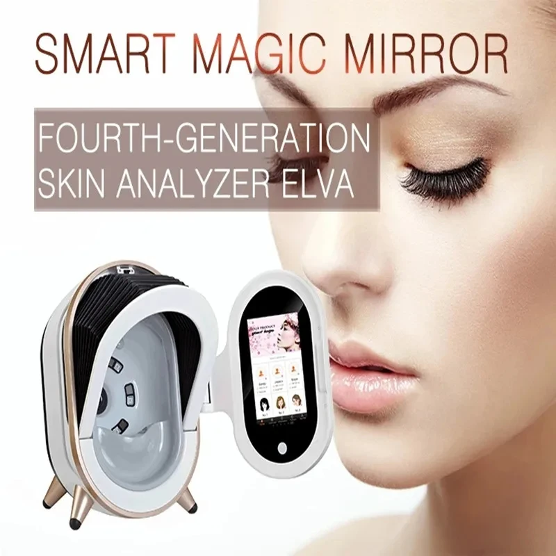 

3D AI Scanner Face Skin Care Analyzer Machine Magic Mirror Monitor Portable Diagnosis Facial Analysis Analyser Tester English