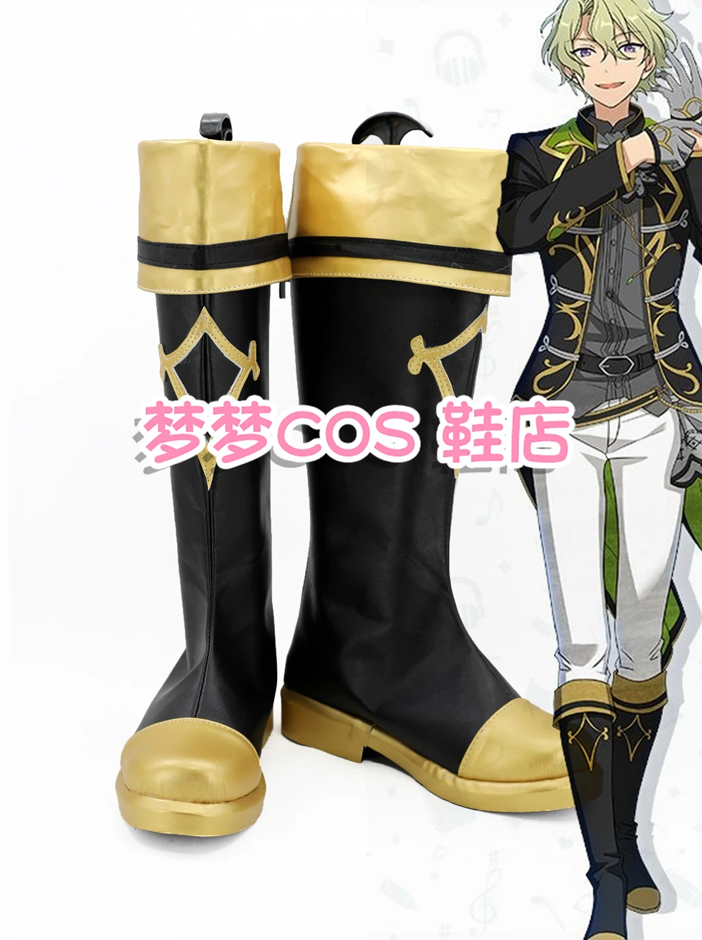 

Ensemble Stars Eden Ran Nagisa Tomoe Hiyori Saegusa Ibara Sazanami Jun Games Customize Cosplay Low Heels Shoes Boots Custom Made