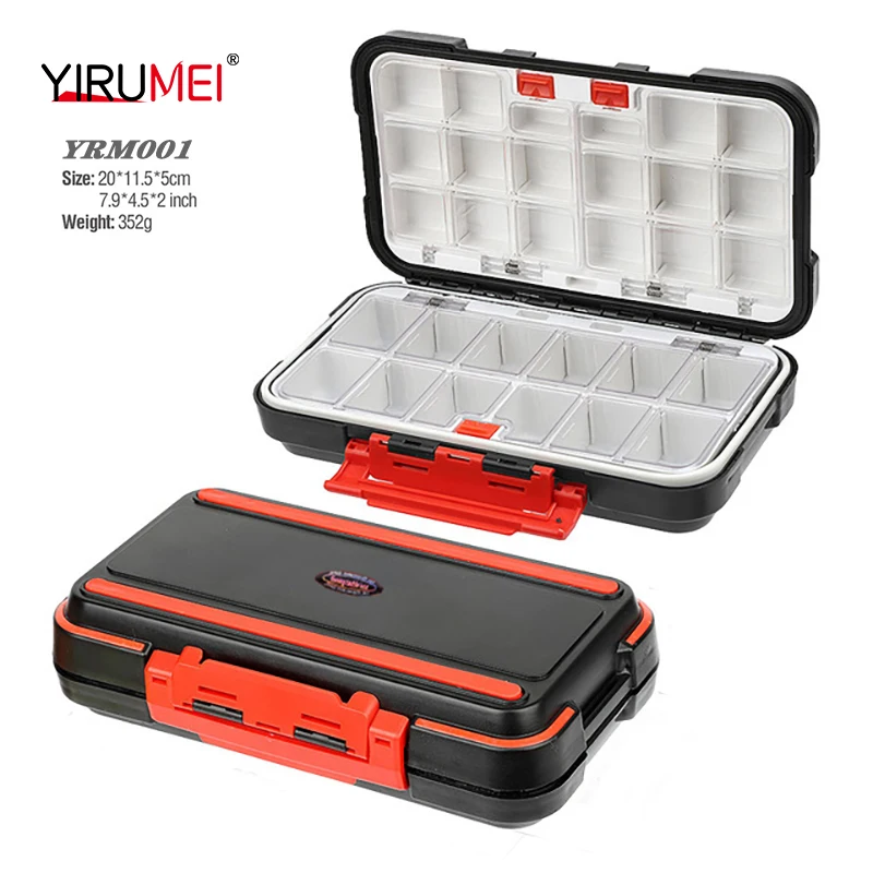 Scatola Porta Esche Da Pesca Impermeabile Con Scomparti - Galleggiante, In ABS Con Cerniere Acciaio Inox