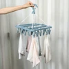 32 Clips Folding Clothes Dryer Hanger Windproof Socks Underwear Drying Rack Household Children Adults Storage Laundry Rack 3