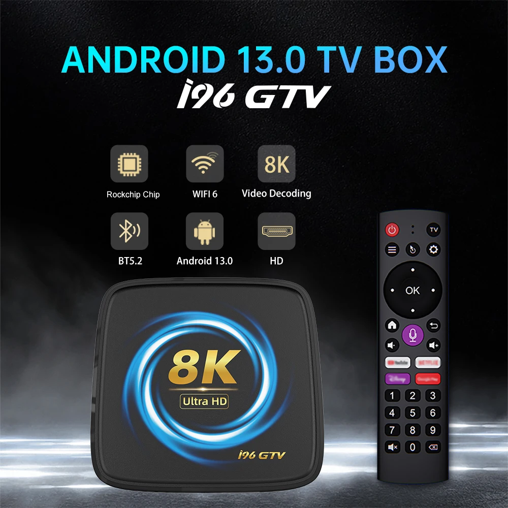 Velec Set Top Box Android 13 Quad-Core 64bit Cortex-A53 USB2