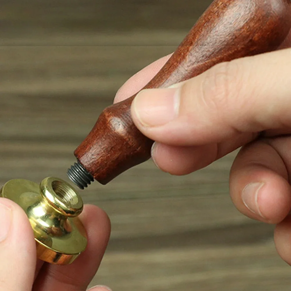 Retro Stamp Wooden Handle Antique Handles for Wedding Invitations Envelope Wax Seal Stamp DIY Decorative Handmade Art Craft Gift wax seal stamp wax seal stamp set wooden stamp