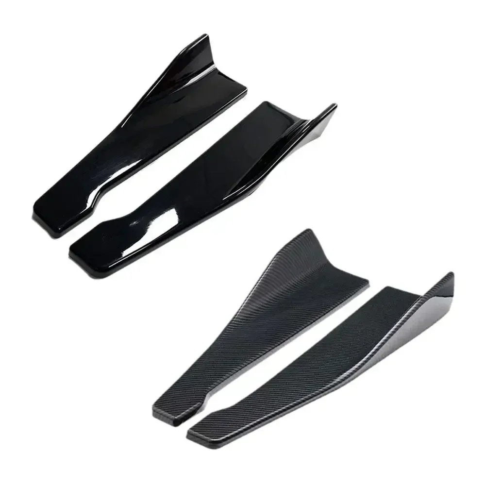 2PC 48cm Side Skirt & Rear Bumper Lip Splitter Winglet Aprons For BMW For Benz For AUDI For HONDA For TOYOTA For NISSAN