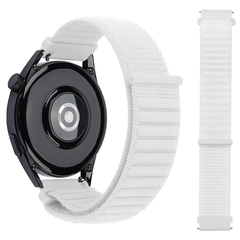 Durable 20mm Nylon Loop Smartwatch Wristband Strap