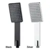 High Pressure Shower Head Square Handheld Sprinkler Silver/Black Multi-function Universal Sprayer Home Bathroom Accessories 6