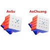 MoYu AoSu V7 4x4 AoChuang V6 5X5 Series UV Ball Magnetic Magic Cube Professional Speed Cubes Puzzle Cubo Magico Toys Gifts 1