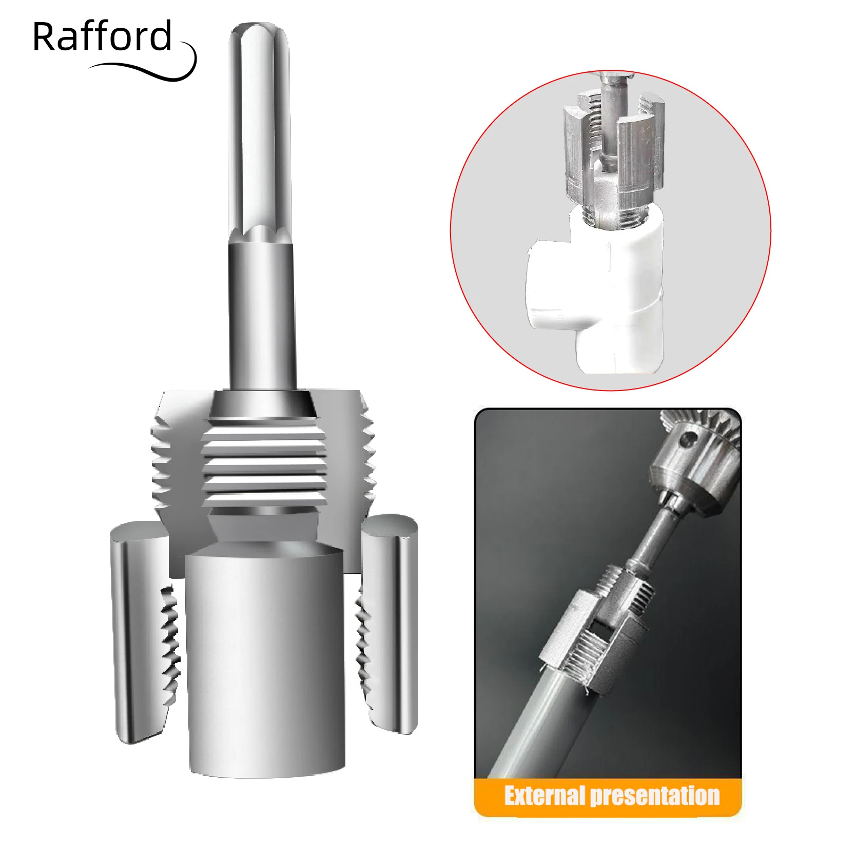 1/2 3/4 zoll PPR Wasser Rohr Innengewinde Opener Für PVC Kunststoff Rohr Gewinde Tap Hand Elektrische Bohrer Hand Werkzeuge – Detail 5