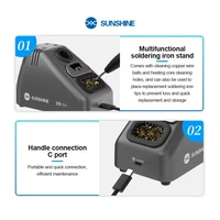 كاوية لحام محمولة ذكية SUNSHINE S210 Pro – شاشة ديجيتال وتحكم حراري (100-450℃) 4