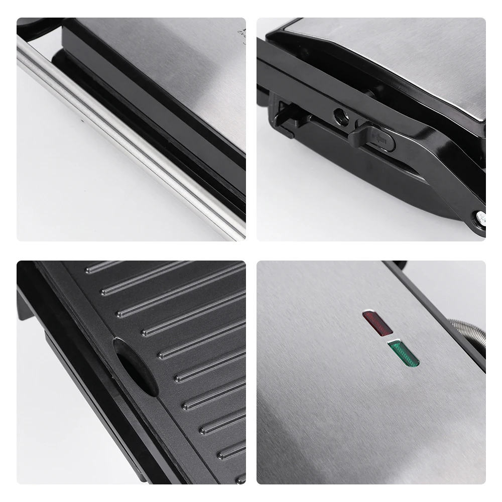 Description Picture 6 of itemElectric Sandwich Maker Grill Plate Panini 750W Cooking Kitchen Appliances Breakfast Waffles Machine Toaster Iron Pan Non Stick