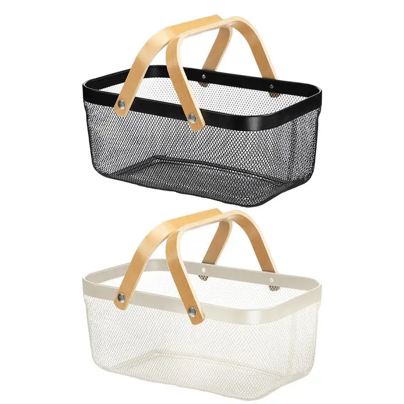

Metal Mesh Steel Basket Universal Wire Vegetables Snacks Basket With Cover Multipurpose Kitchen Iron Wire Mesh Storage Bin
