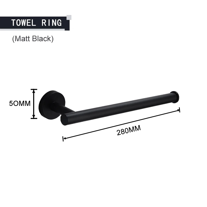 Black Towel Ring
