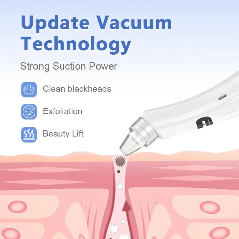 Electric Blackhead Remover 3 Suction Mode Face Cleansing Beauty Machine Pore Vacuum Blackhead Dead Skin Removal Skin Care Tool