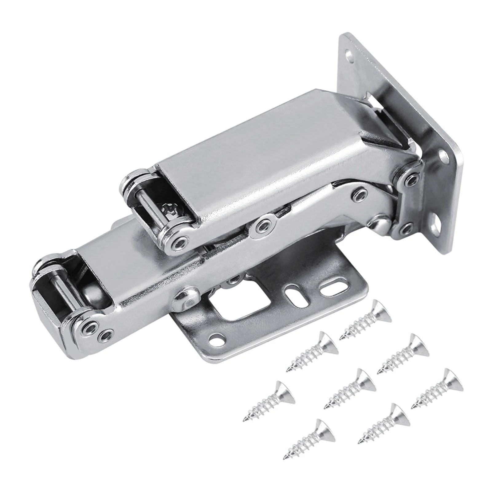 170 Degree Furniture Cabinet Door Hydraulic Hinge with Screws Soft and Slow Close Thick Door Panels Wardrobe Hinge Hardware