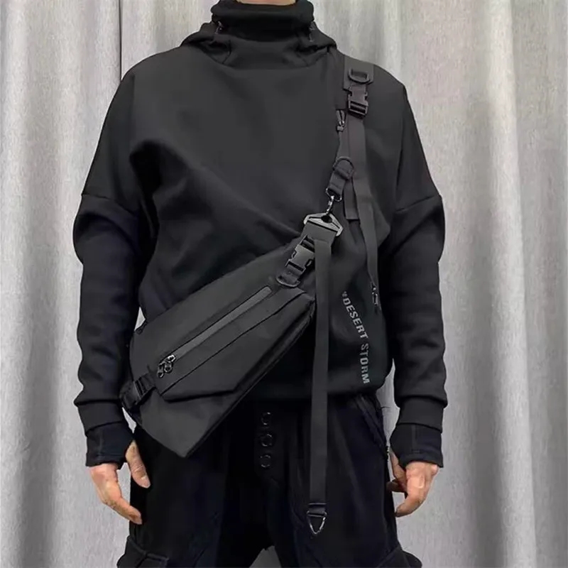 Punk Hip Hop Techwear Style Detachable Combination Crossbody Bag