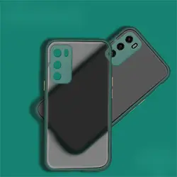 Ultra-Durable Transparent Matte Shockproof Armor Case for Huawei Nova 5I (Army green)