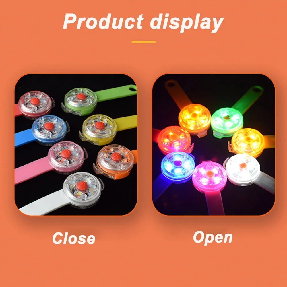 LED Pet Dog Cat Collar Pendant Night Safety Cat Luminous Light IPX7 Waterproof Flashing Harness with Light For Dog Accessories