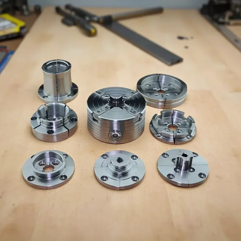 고품질 4인치 선반척 100MM 목공용 터닝척, 미니 선반 목공용 척 분리형 죠