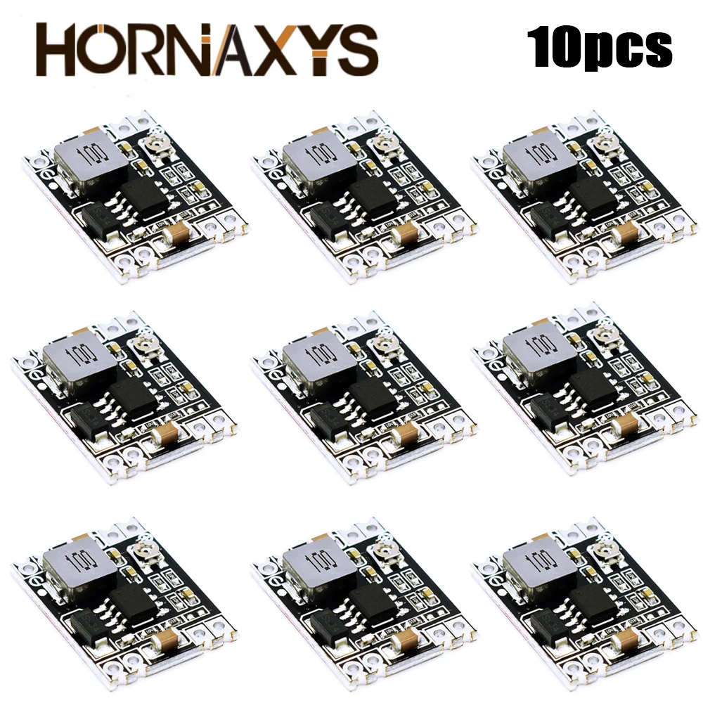 10 шт., встроенный понижающий модуль питания MP1584EN, 5-12 В, 24 В в 5 В, 3,3 В, 9 В, 12 В, фиксированный выход для Arduino, замена LM2596